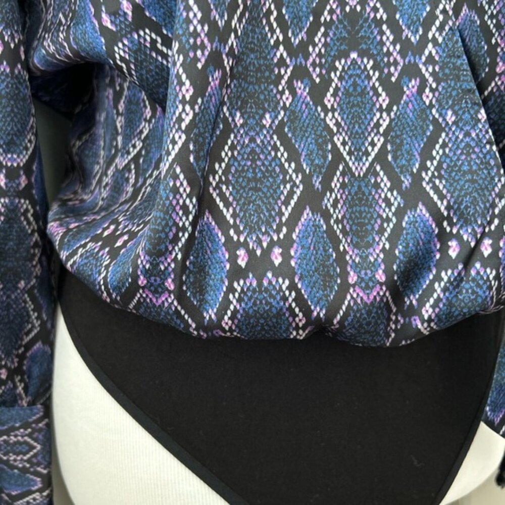 Guess Marciano Animalier Long Sleeve Bodysuit Blouse - Picture 4 of 8